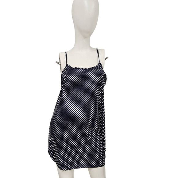 Blue Polka Dot Tank Blouse 3X - Picture 5 of 10